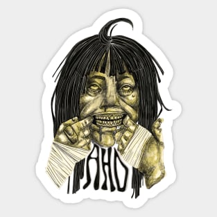 AHO Teeth (lofi) Sticker